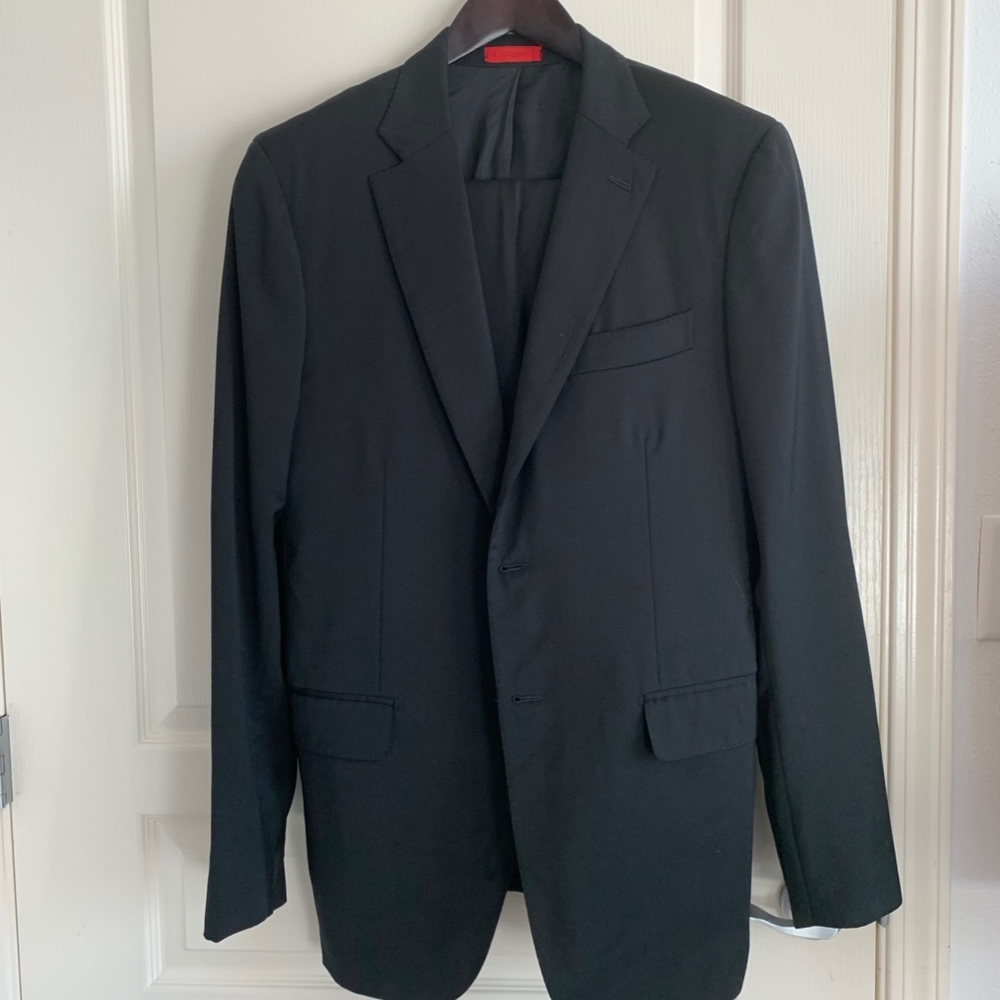 ISAIA Aquaspider Suit, flat BLACK! Rare 44L